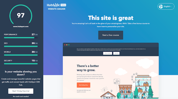 HubSpot website